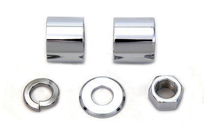 Front Axle Spacer Kit Smooth Style Chrome
