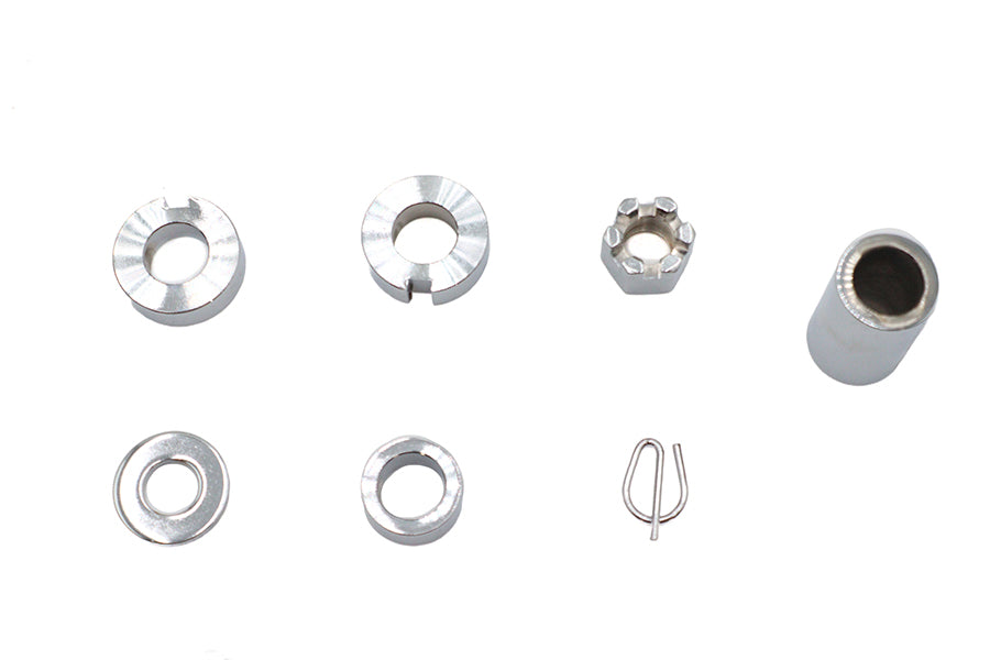 Rear Axle Spacer Kit Chrome