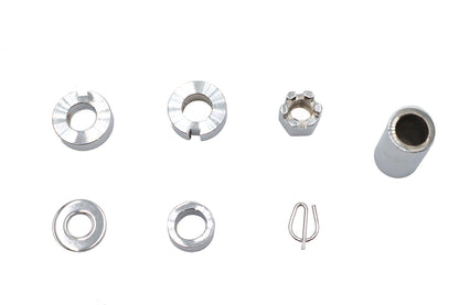 Rear Axle Spacer Kit Chrome