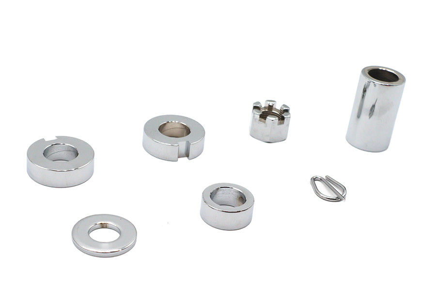 Rear Axle Spacer Kit Chrome