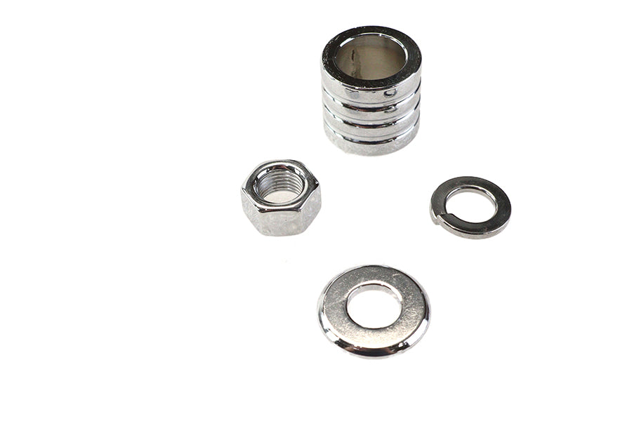 Front Axle Spacer Kit Groove Style Chrome