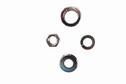 Front Axle Spacer Kit Groove Style Chrome