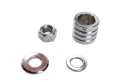 Front Axle Spacer Kit Groove Style Chrome