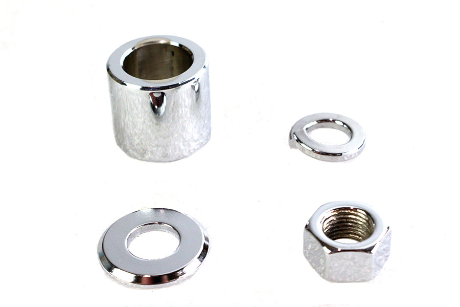 Front Axle Spacer Kit Smooth Style Chrome