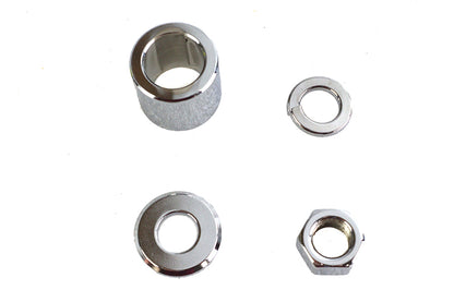 Front Axle Spacer Kit Smooth Style Chrome
