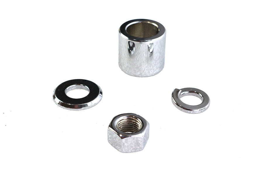 Front Axle Spacer Kit Smooth Style Chrome