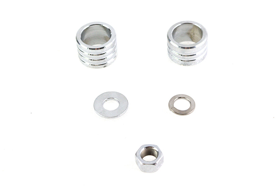 Chrome Groove Style Front Axle Spacer Kit