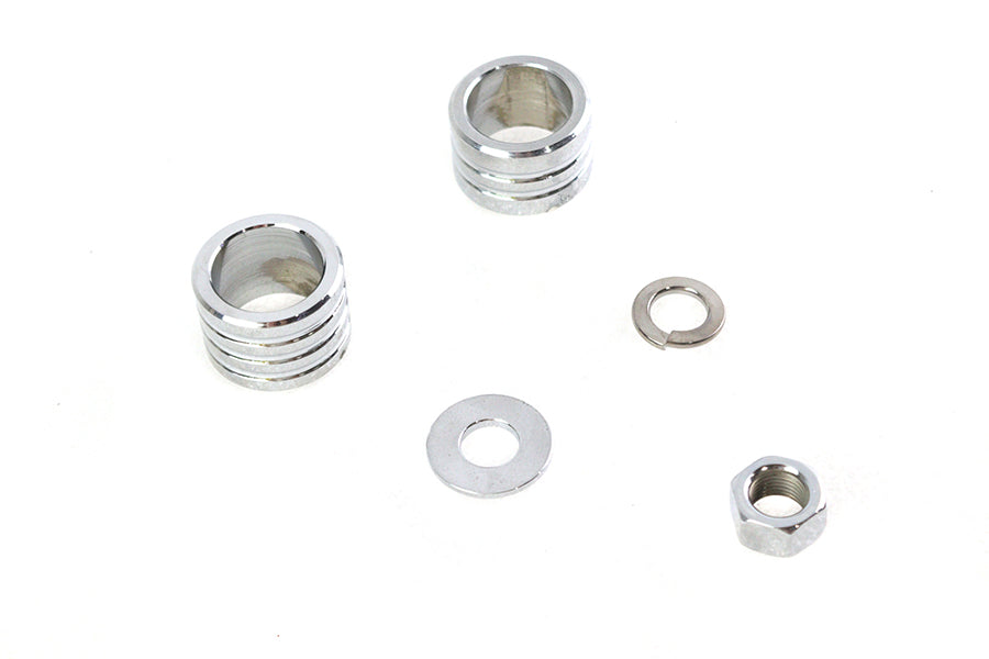 Chrome Groove Style Front Axle Spacer Kit