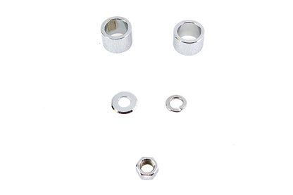 Front Axle Spacer Kit Smooth Style Chrome