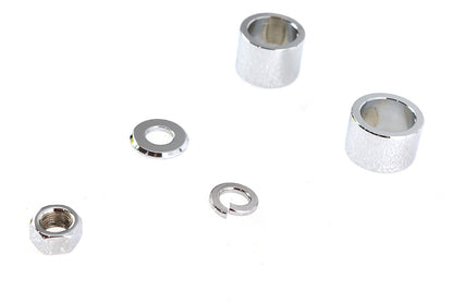 Front Axle Spacer Kit Smooth Style Chrome