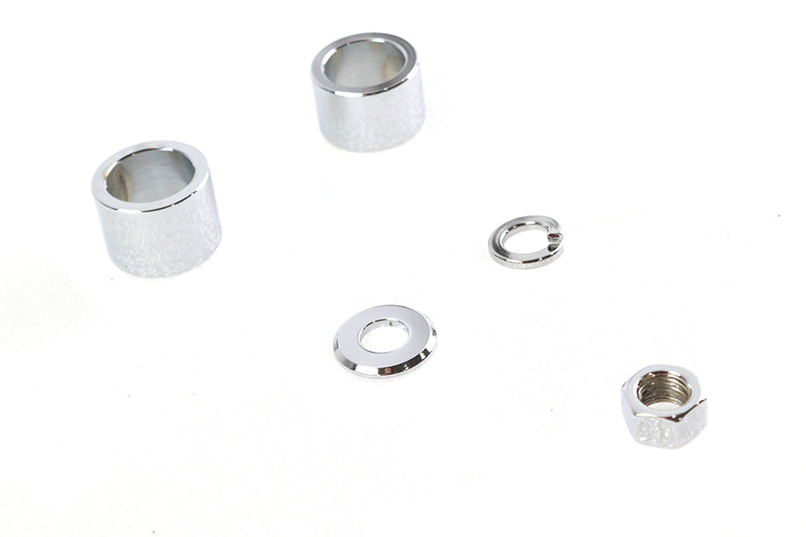 Front Axle Spacer Kit Smooth Style Chrome