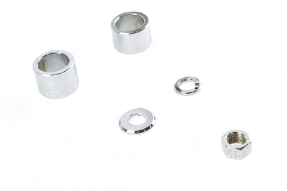 Front Axle Spacer Kit Smooth Style Chrome