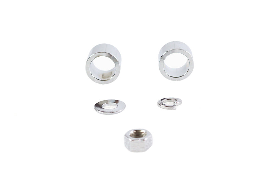 Front Axle Spacer Kit Smooth Style Chrome