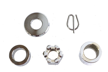 Rear Axle Spacer Kit Smooth Style Chrome