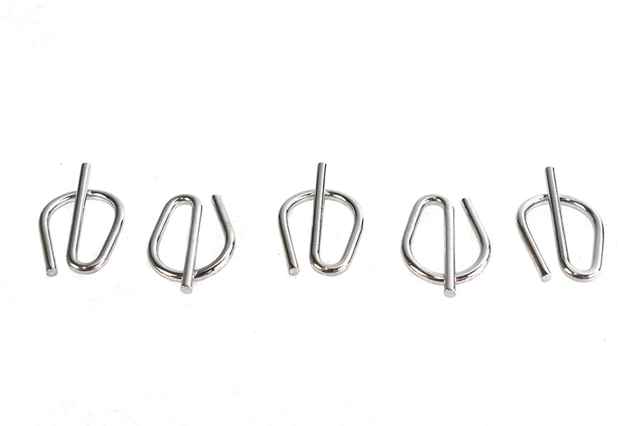 Chrome Rear Axle Spring Clips