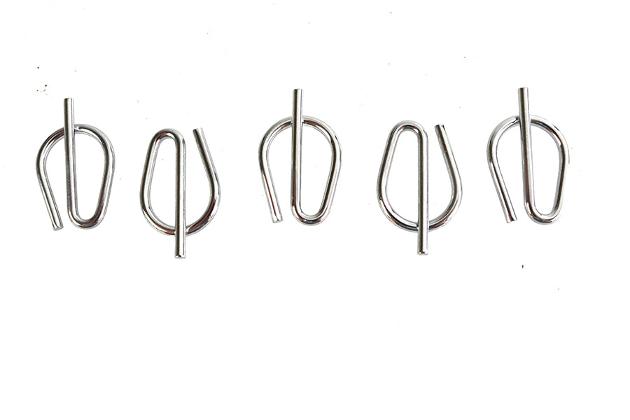 Chrome Rear Axle Spring Clips