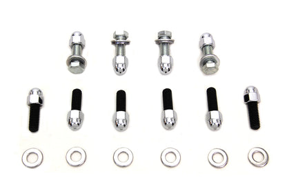 Rear Fender Strut Bolt Kit Chrome