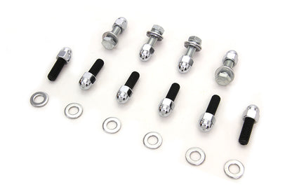 Rear Fender Strut Bolt Kit Chrome
