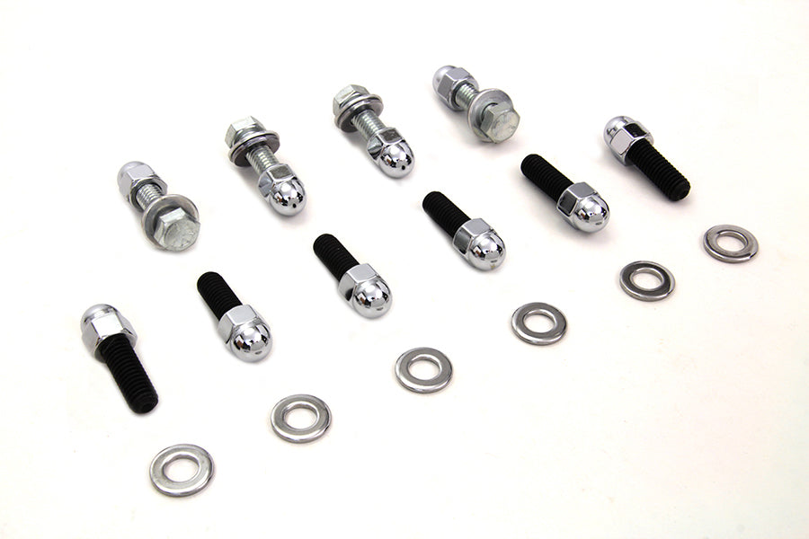 Rear Fender Strut Bolt Kit Chrome