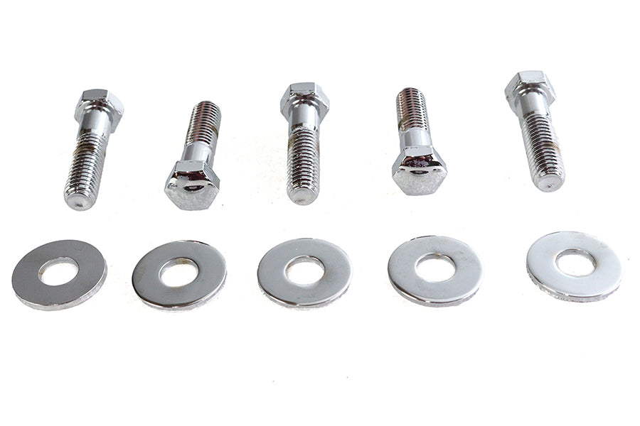 Rear Sprocket Bolt and Washer Kit Chrome