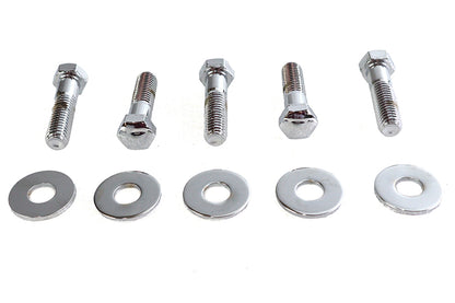 Rear Sprocket Bolt and Washer Kit Chrome