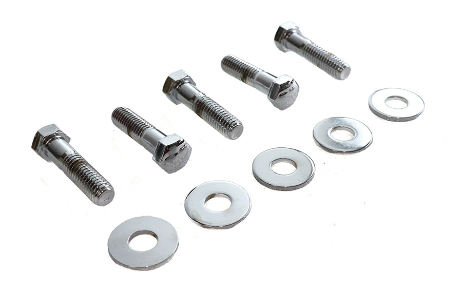 Rear Sprocket Bolt and Washer Kit Chrome