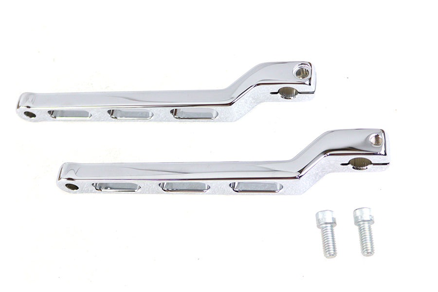 Extended Heel Toe Shifter Lever Set Chrome