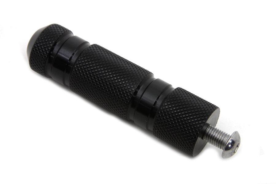Black Knurled Four Grooved Shifter Peg