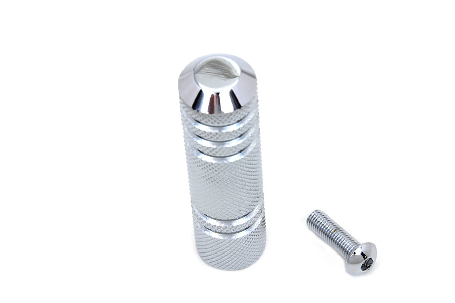 Chrome Knurled Five Grooved Shifter Peg