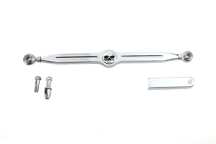 12 Skull Shift Rod Kit Chrome
