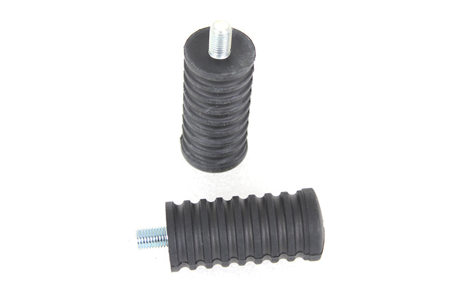 Rubber Shifter Footpeg Set Black