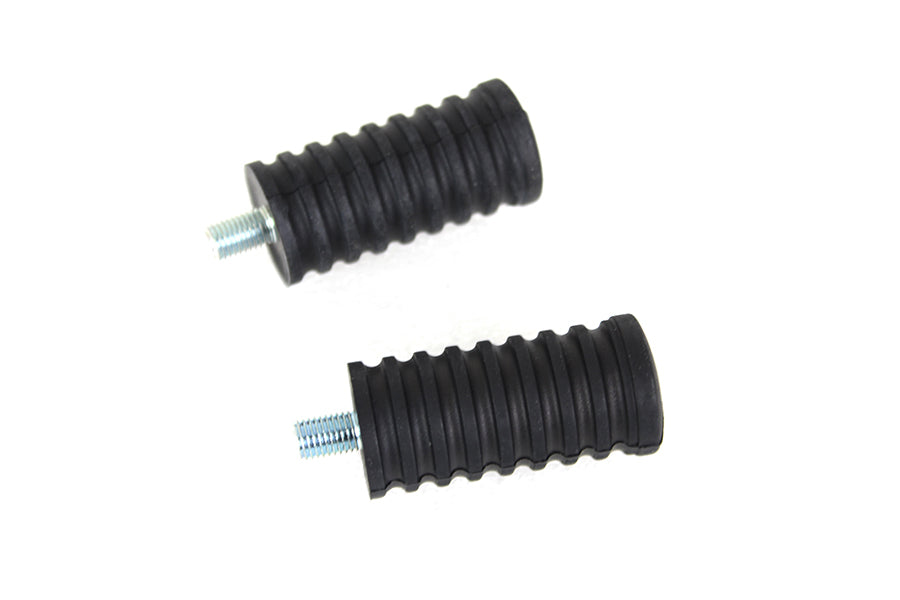 Rubber Shifter Footpeg Set Black