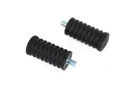 Rubber Shifter Footpeg Set Black