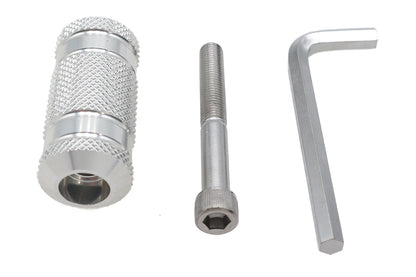 Silver Knurled Four Grooved Shifter Peg