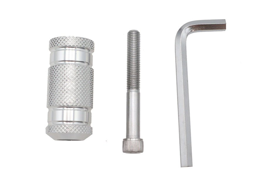 Silver Knurled Four Grooved Shifter Peg
