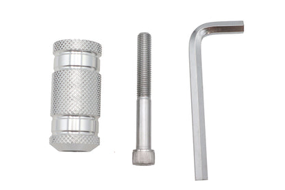 Silver Knurled Four Grooved Shifter Peg