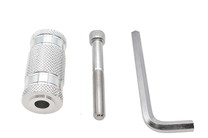 Silver Knurled Four Grooved Shifter Peg