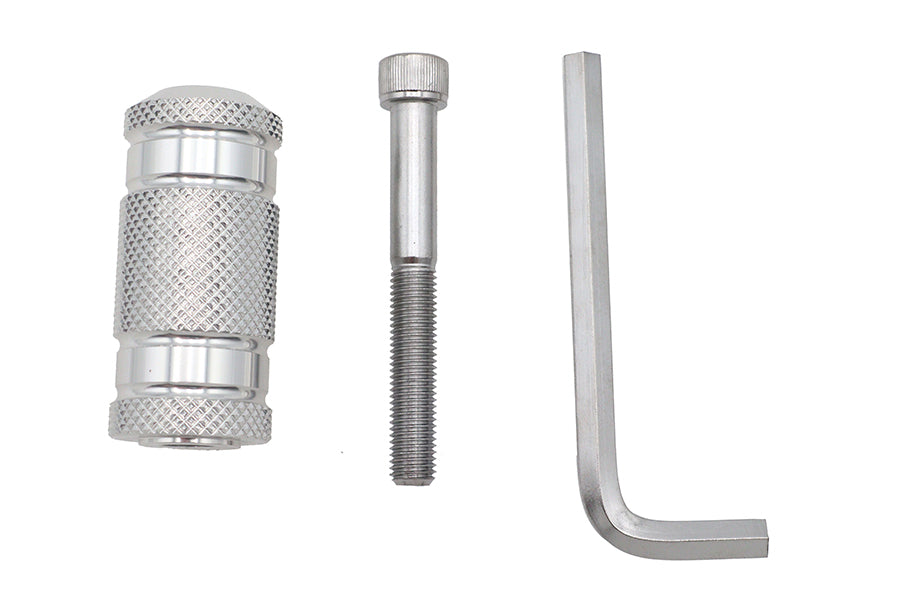 Silver Knurled Four Grooved Shifter Peg