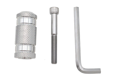 Silver Knurled Four Grooved Shifter Peg