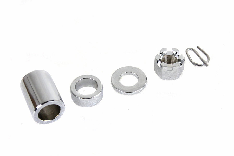 Chrome Rear Axle Nut Kit