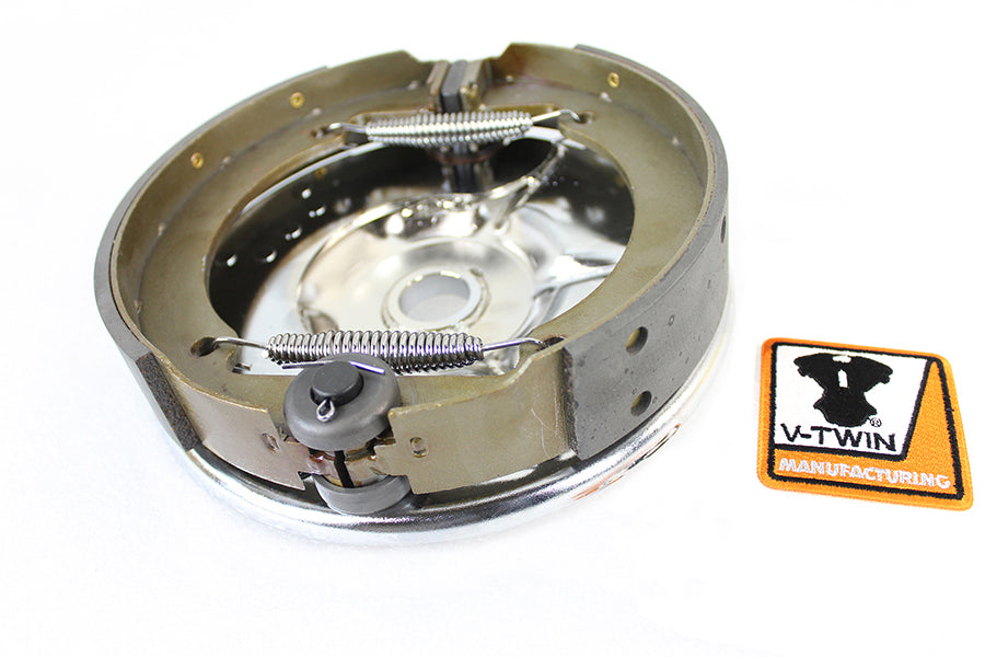 Rear Mechanical Brake Backing Plate Kit Chrome