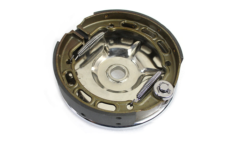Rear Mechanical Brake Backing Plate Kit Chrome