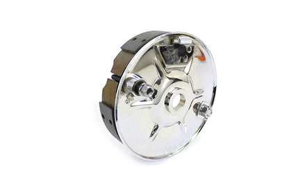 Rear Mechanical Brake Backing Plate Kit Chrome
