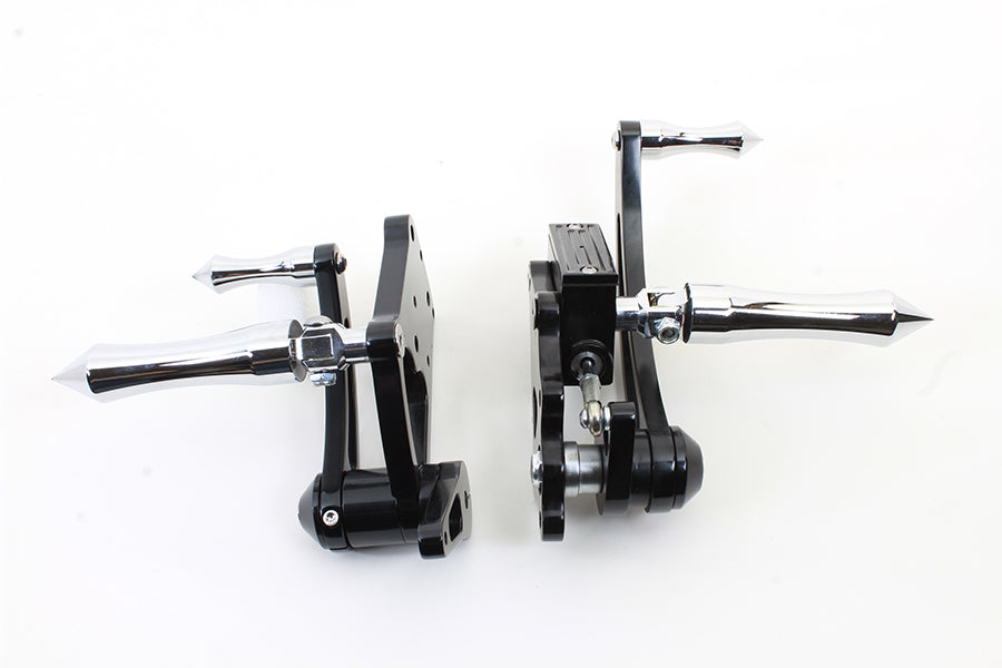 Black Billet Extended Forward Control Set