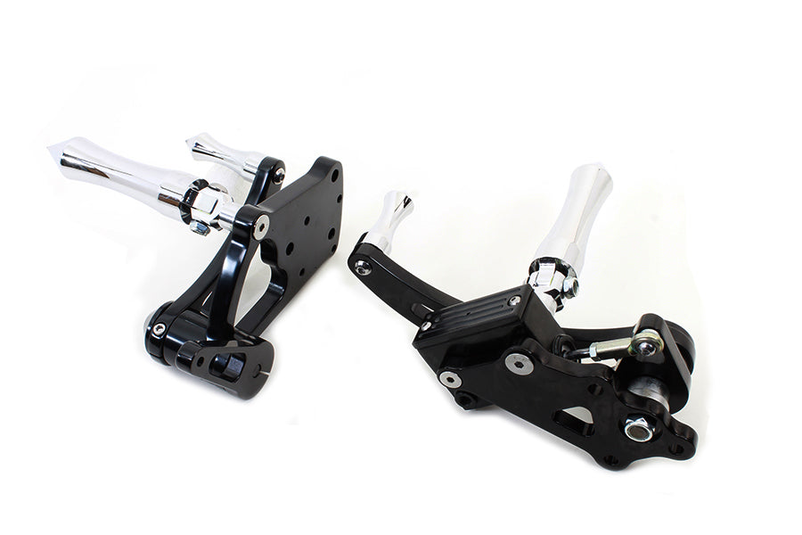 Black Billet Extended Forward Control Set