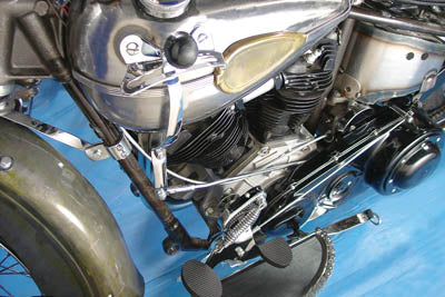 Chrome Tank Hand Shifter Control Kit