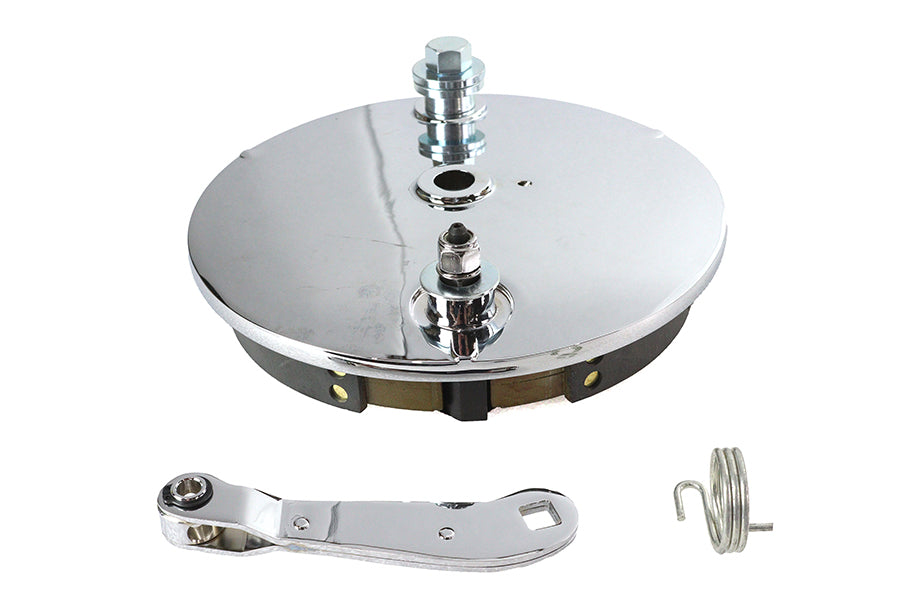 Rear Brake Backing Plate Kit Chrome