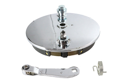 Rear Brake Backing Plate Kit Chrome