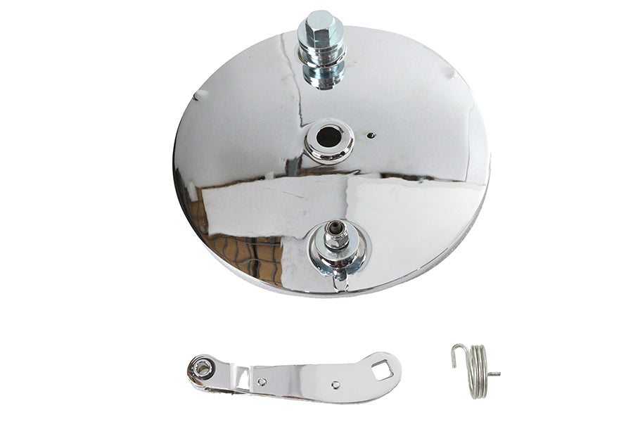 Rear Brake Backing Plate Kit Chrome