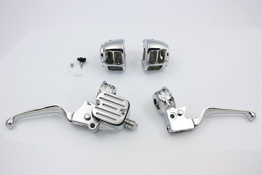 Contour Style Chrome Handlebar Control Kit